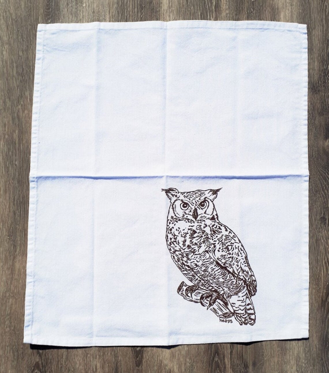 Set of 4 Classic Forest Animal Napkins Dark Ink