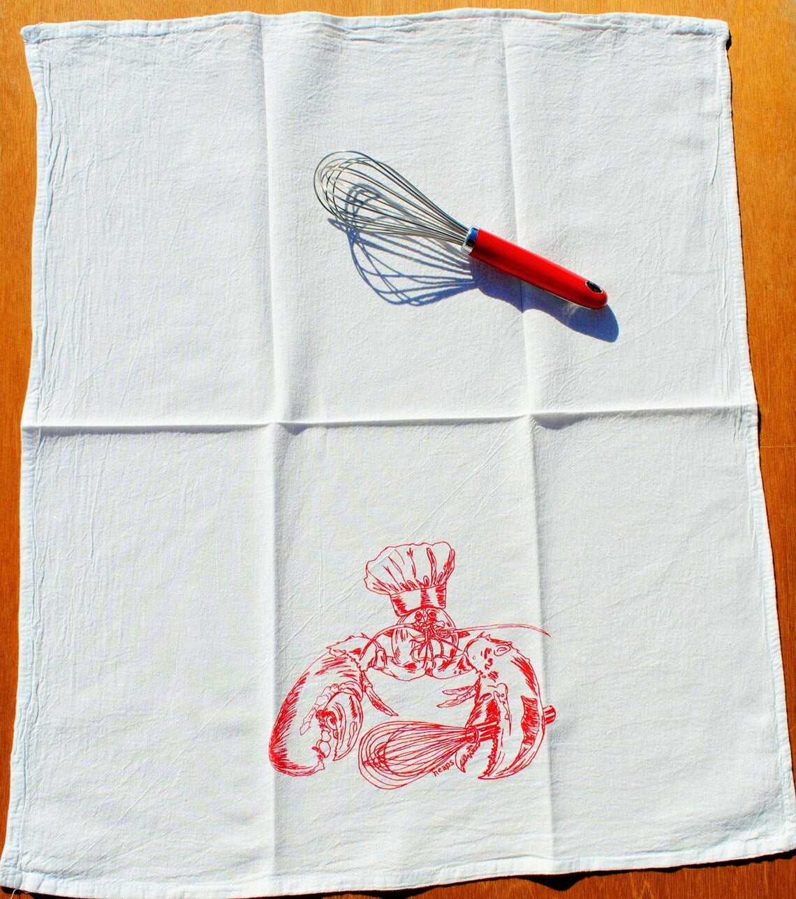 Lobster Chef Flour Sack Tea Towel