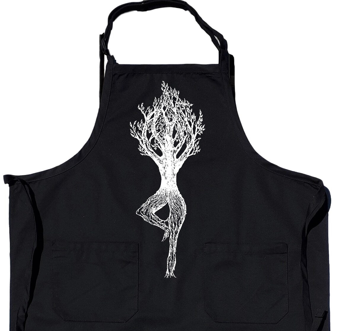 Tree Pose Chef's Apron with Pockets