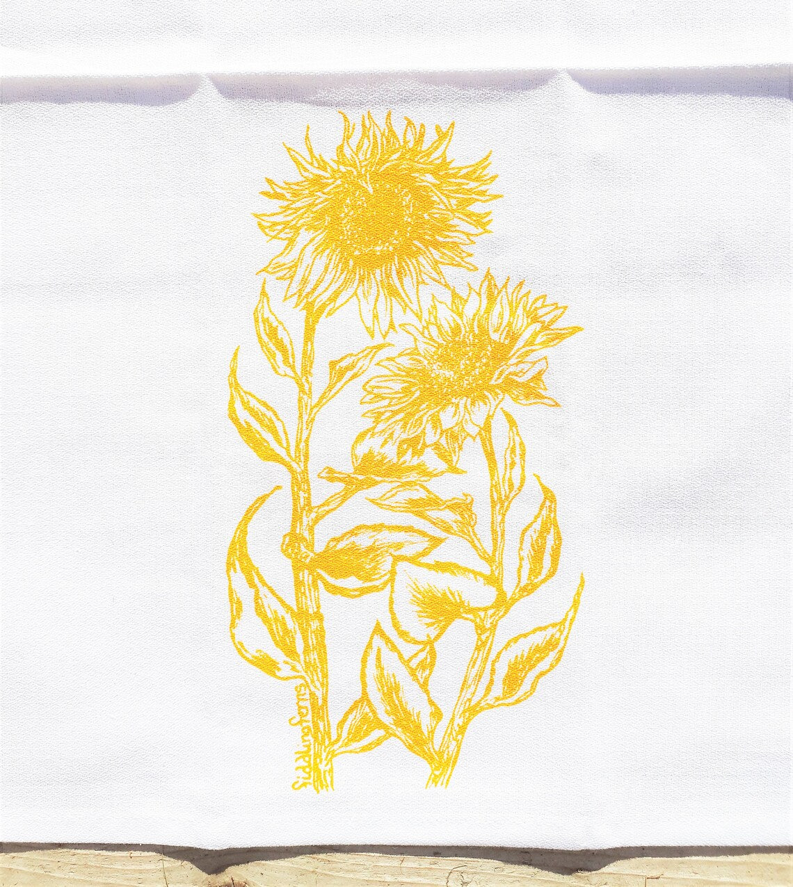 Set of 4 Sunflowers Cotton Napkins