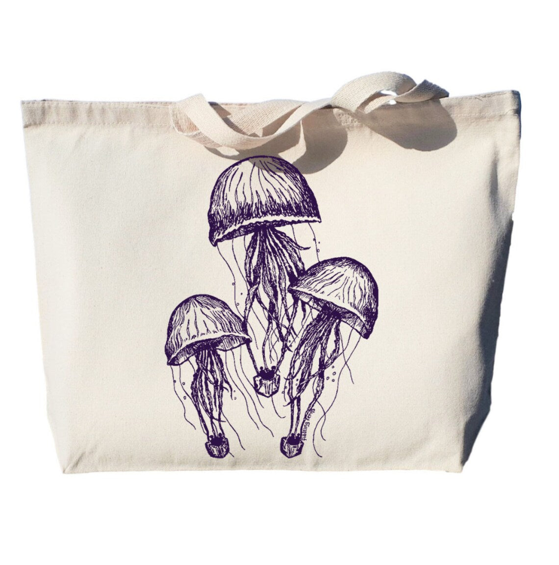 Jellyfish Large Heavyweight Canvas Tote